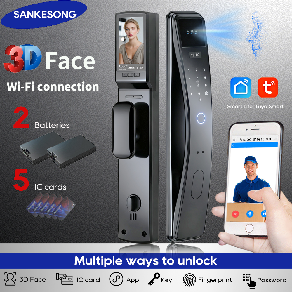 SANKESONG Tuya Smart 3D Face D - Glass Door Hinge のレビューと価格