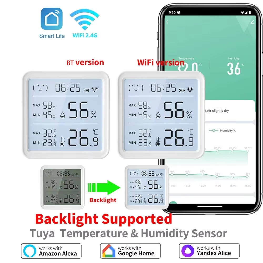 Tuya WiFi Temperature Humidity - Digital Hygrometer Probe のレビューと価格