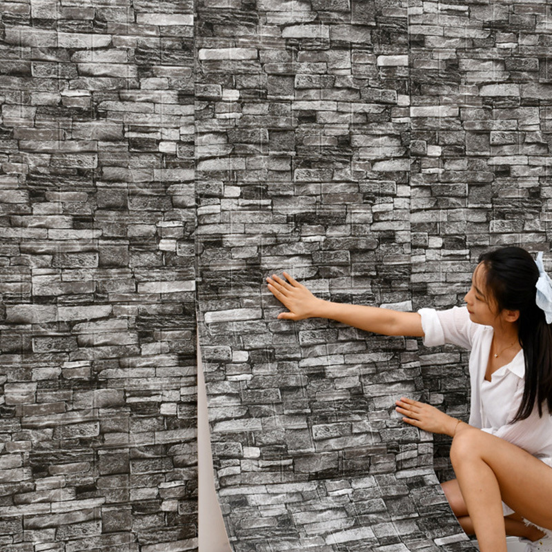 70cm*1m  3D Brick Pattern Wall - Pvc Panel Background のレビューと価格