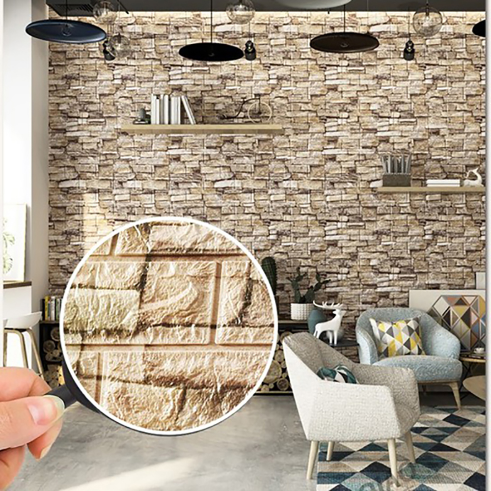 70cm*1m  3D Brick Pattern Wall - Pvc Panel Background のレビューと価格