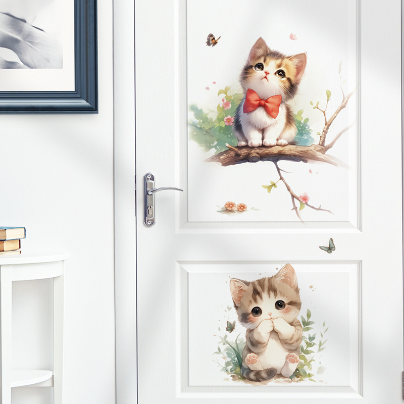 Kawaii Pastel Cat & Butterfly  - Pvc Panel Background のレビューと価格