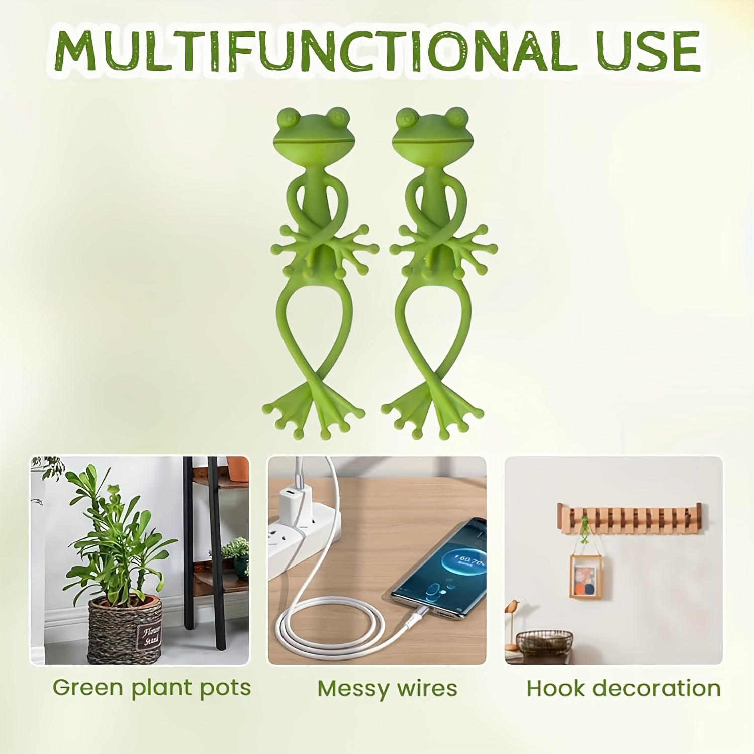 Creative Green Frog Plant Fixi - Vine Climbing Plastic のレビューと価格