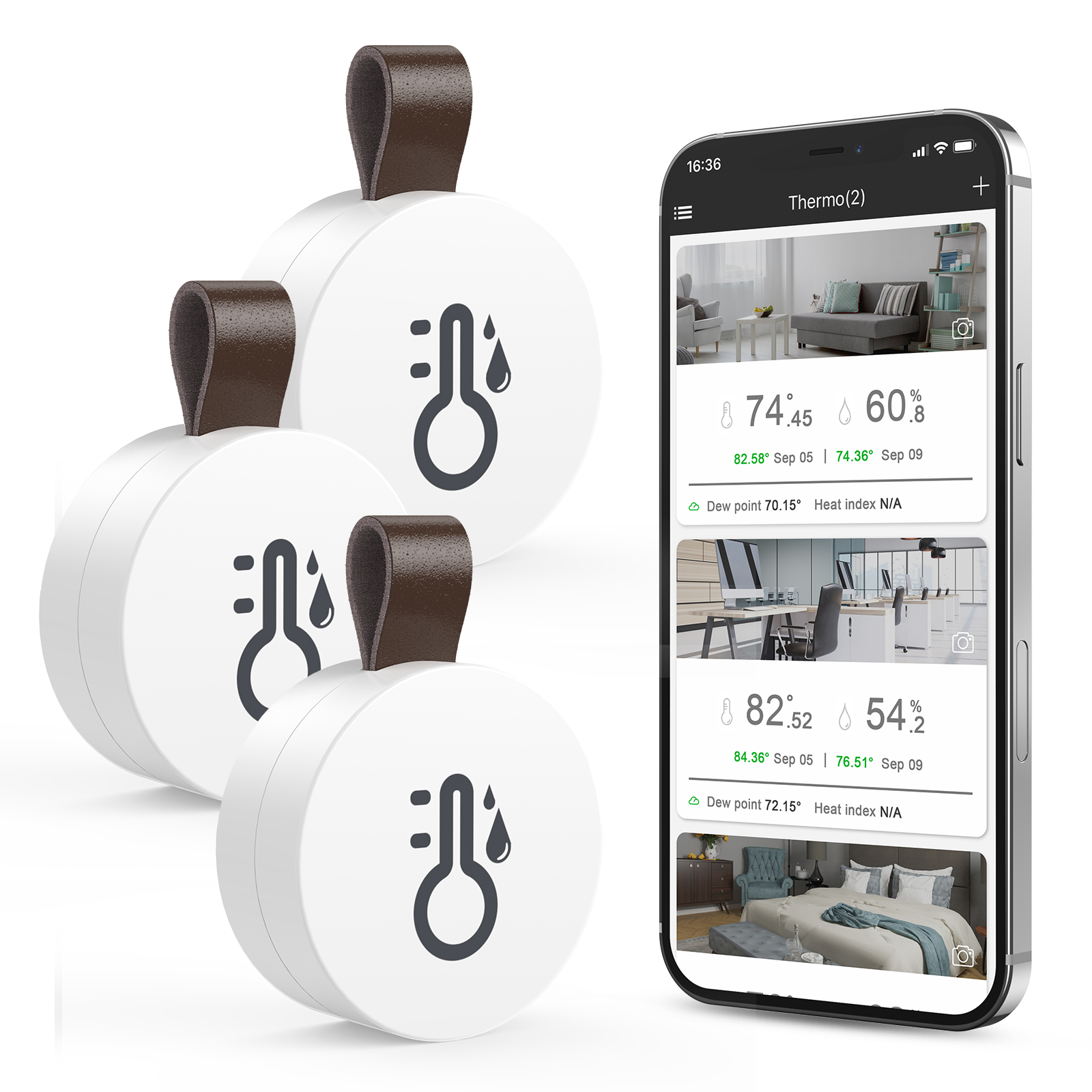 ORIA Wireless Thermometer Hygr - Digital Hygrometer Probe のレビューと価格