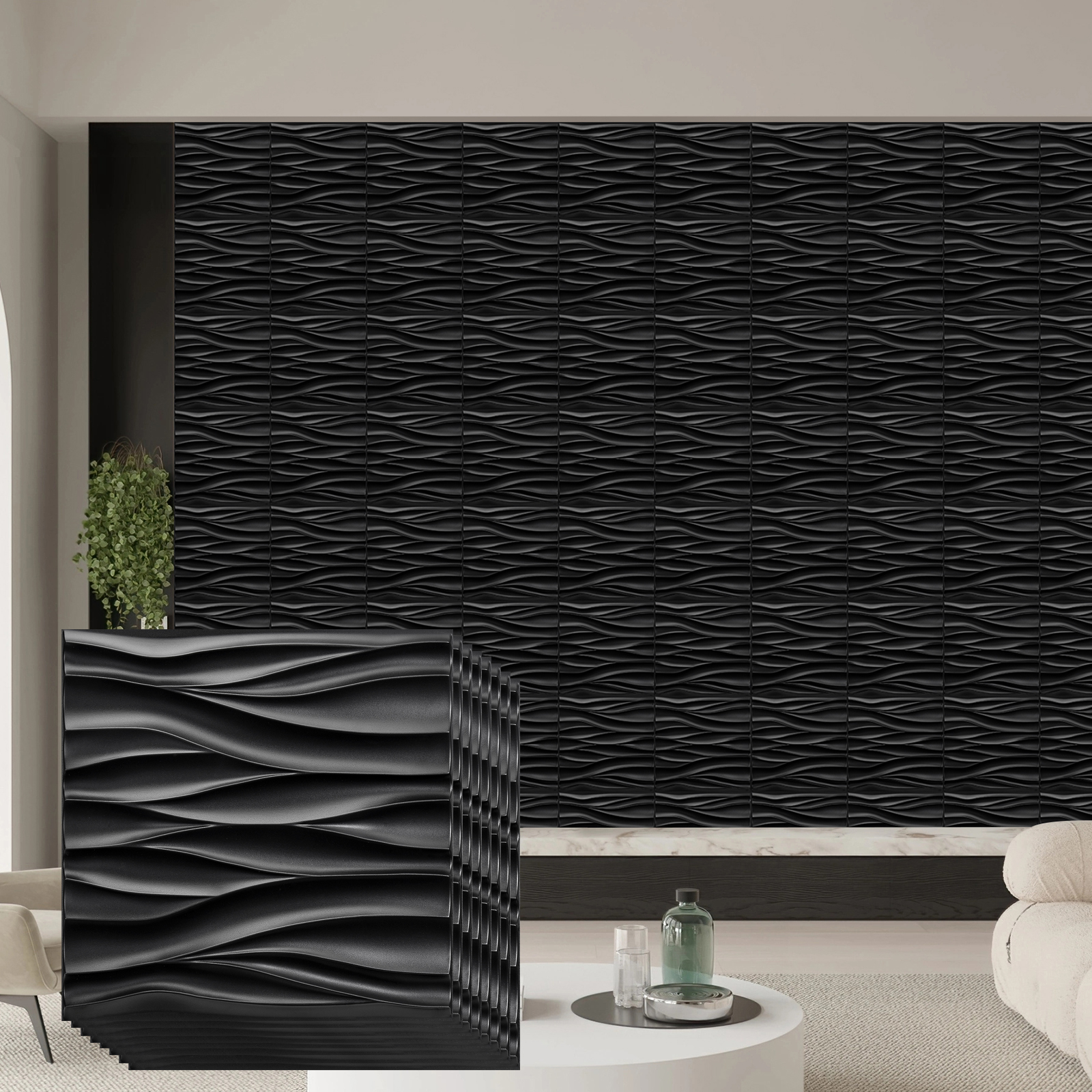 12/20/30 Pack Decorative 3D Wa - Pvc Panel Background のレビューと価格