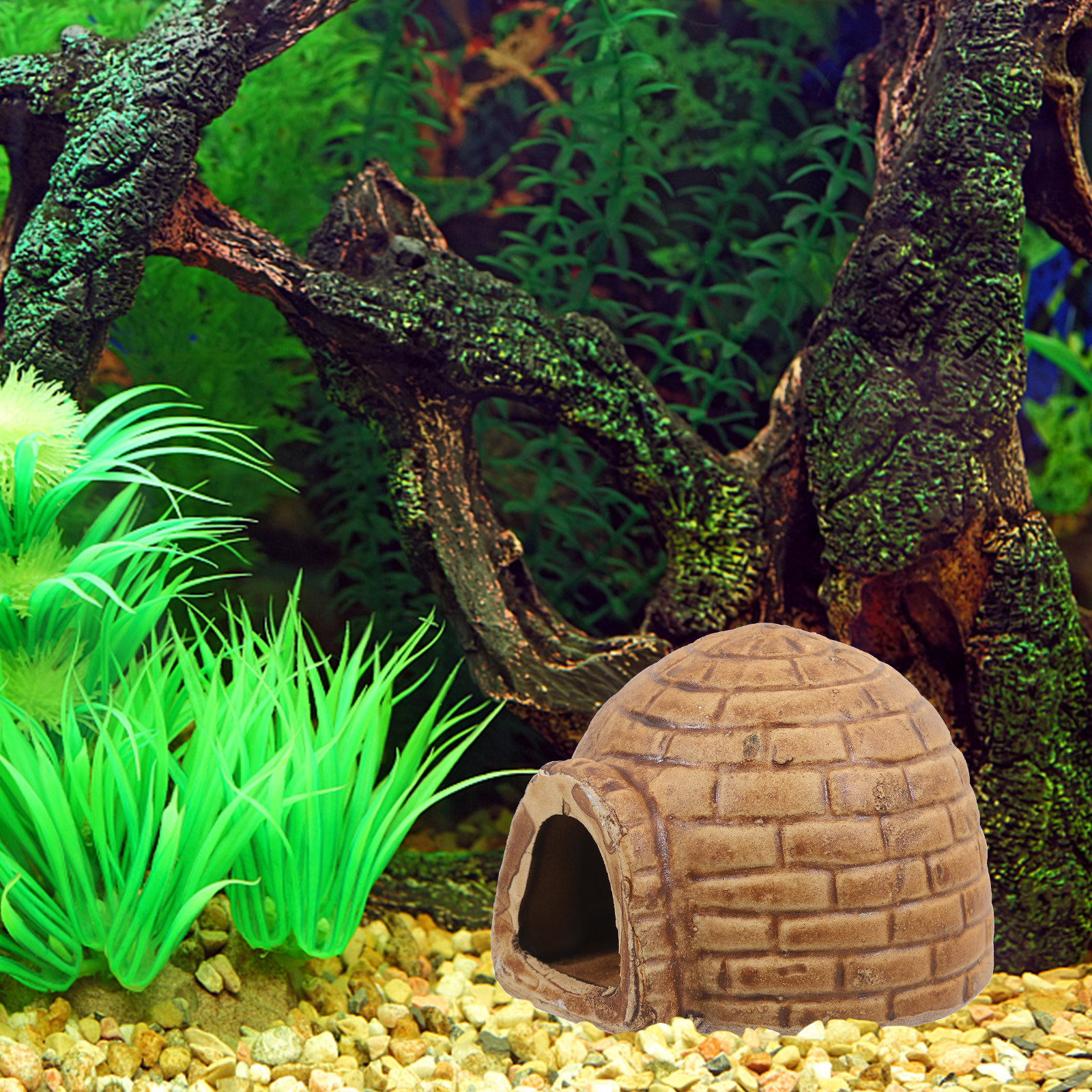 Ceramic Pleco Caves Aquarium F - Hide Cave Ceramic のレビューと価格