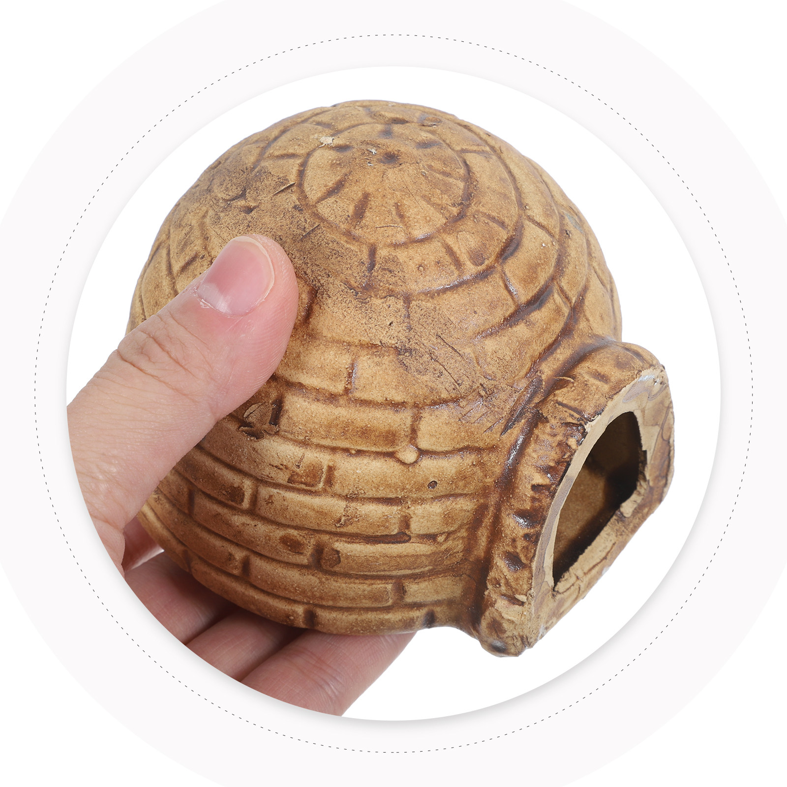 Ceramic Pleco Caves Aquarium F - Hide Cave Ceramic のレビューと価格